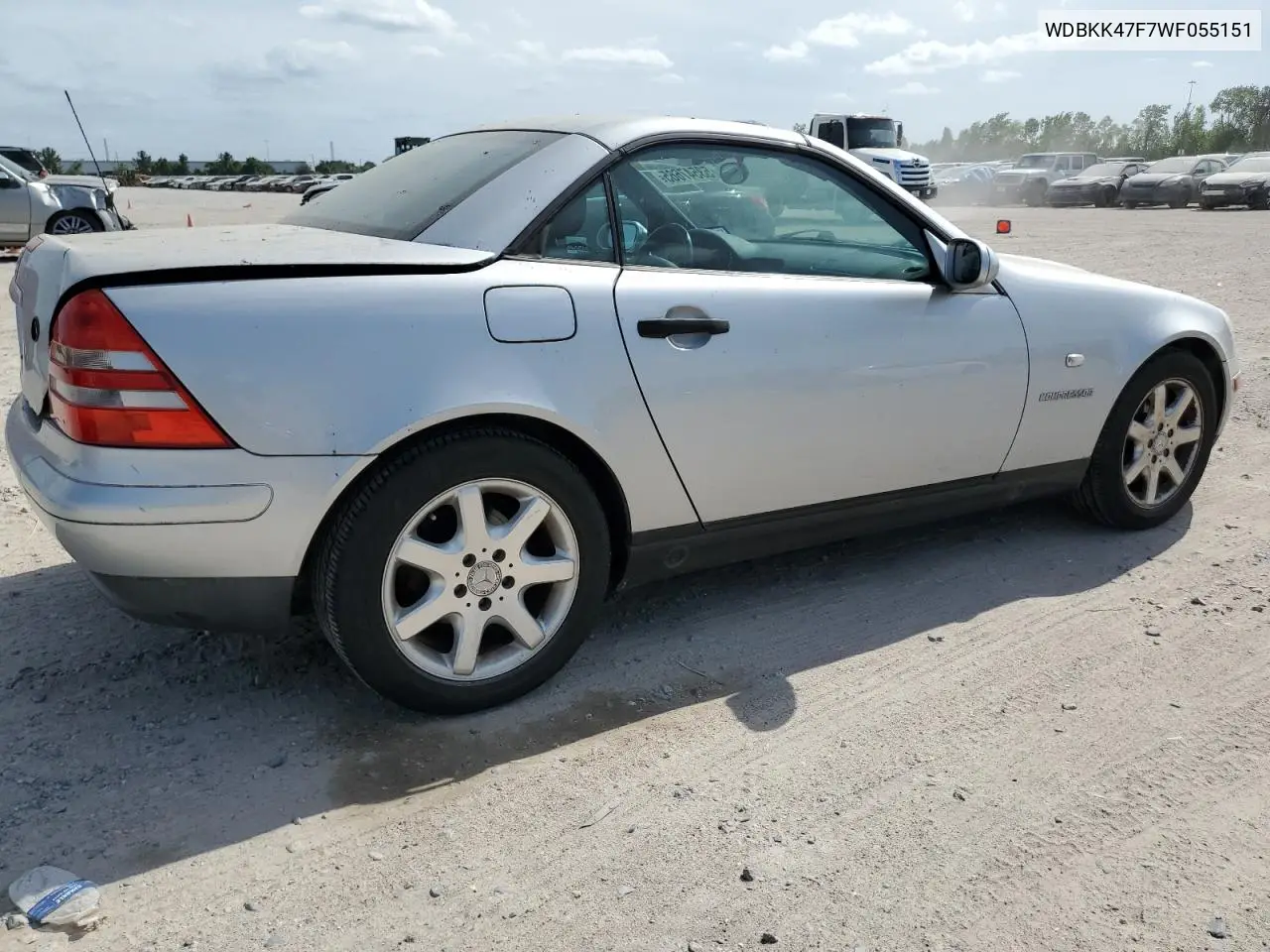 1998 Mercedes-Benz Slk 230 Kompressor VIN: WDBKK47F7WF055151 Lot: 53547665