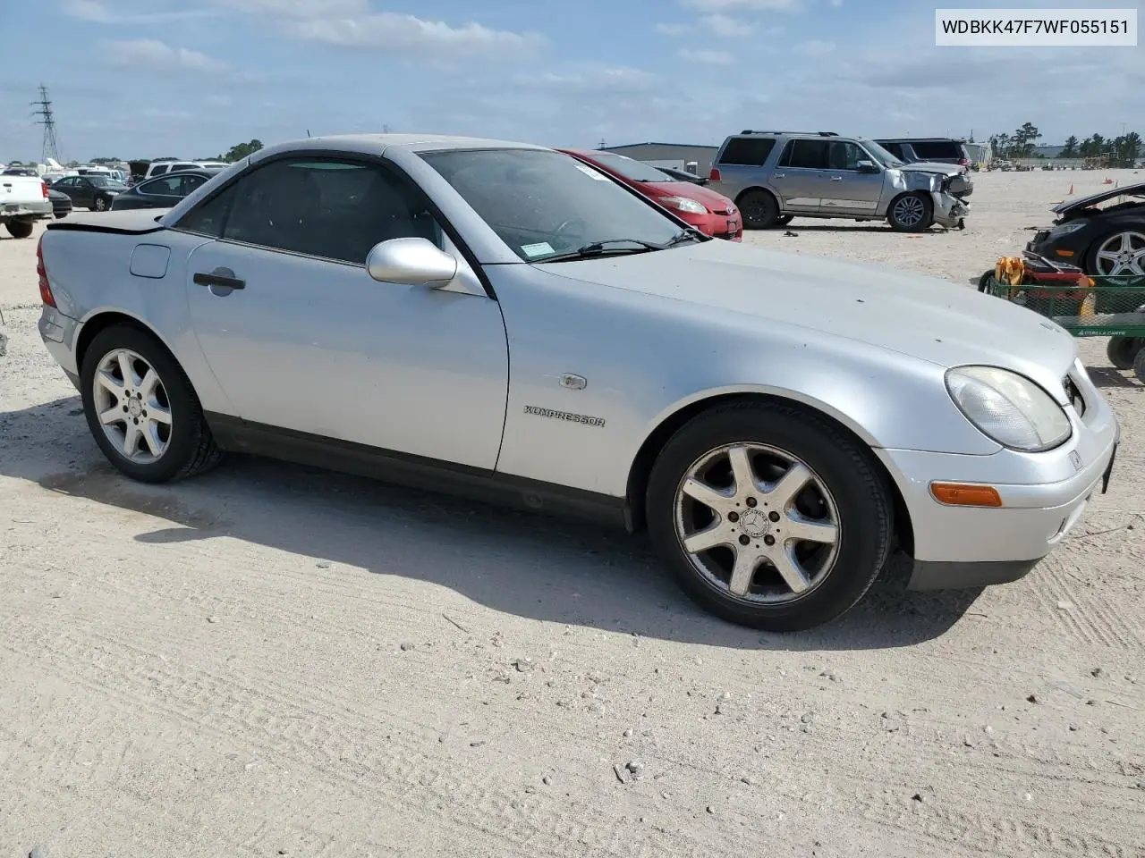 1998 Mercedes-Benz Slk 230 Kompressor VIN: WDBKK47F7WF055151 Lot: 53547665