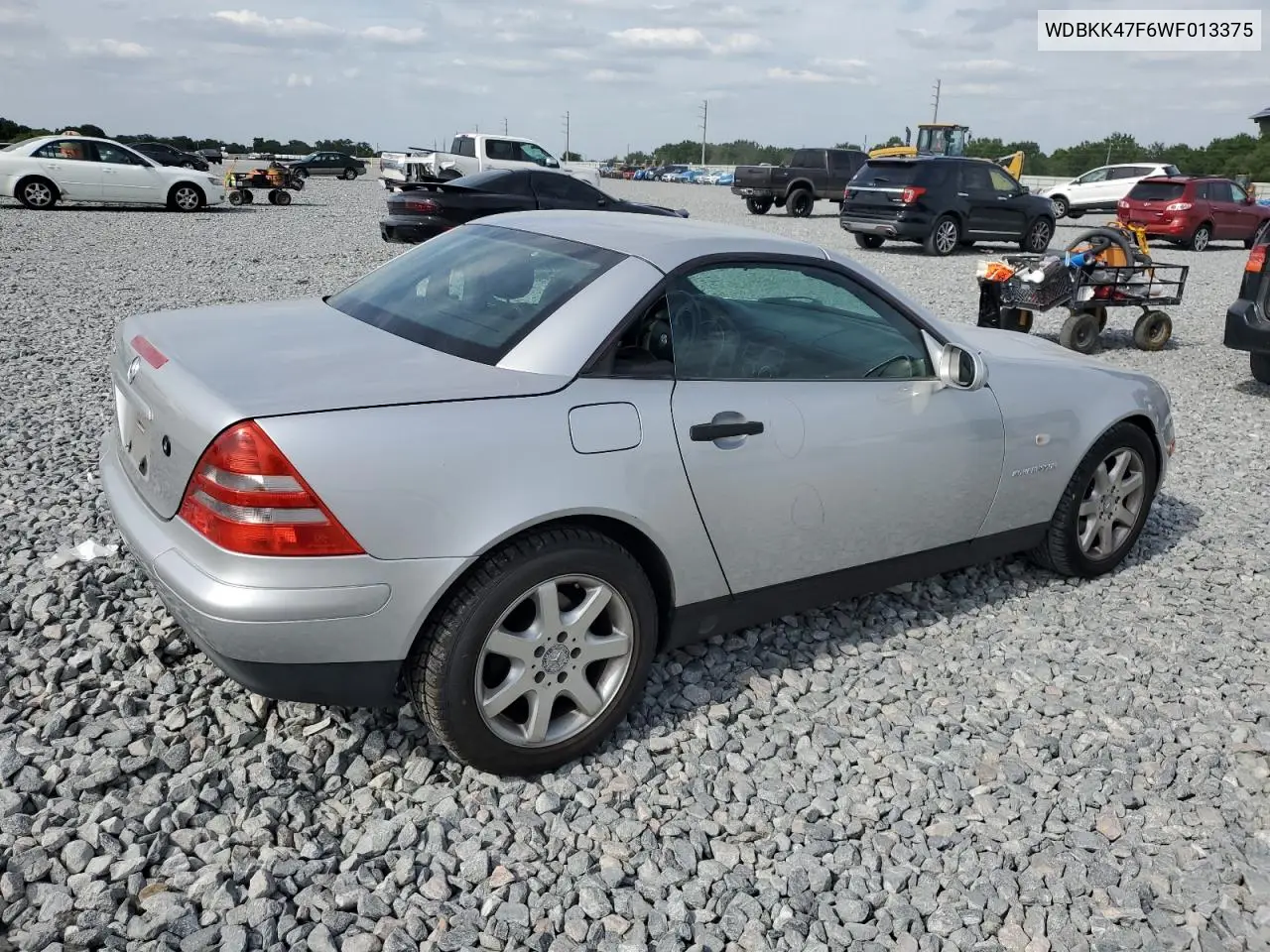 1998 Mercedes-Benz Slk 230 Kompressor VIN: WDBKK47F6WF013375 Lot: 53793445