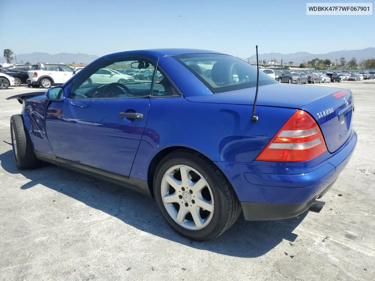 1998 Mercedes-Benz Slk 230 Kompressor VIN: WDBKK47F7WF067901 Lot: 55122585