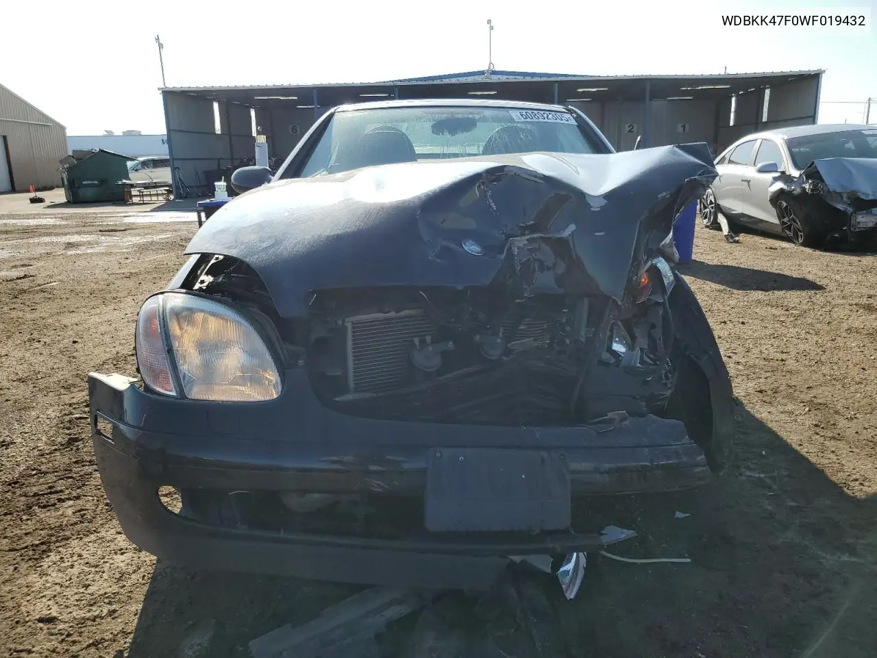 1998 Mercedes-Benz Slk 230 Kompressor VIN: WDBKK47F0WF019432 Lot: 60892305