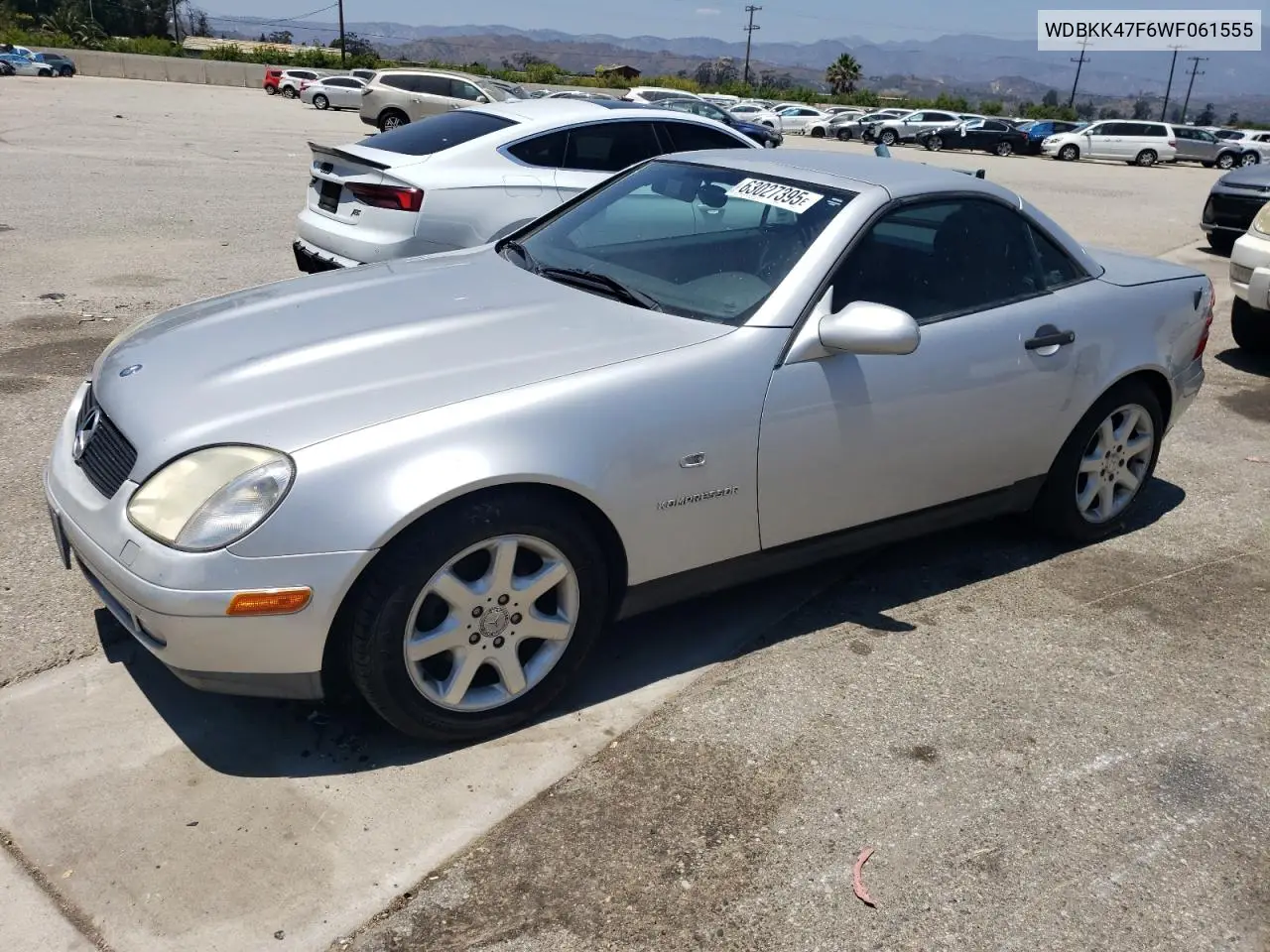 1998 Mercedes-Benz Slk 230 Kompressor VIN: WDBKK47F6WF061555 Lot: 63027395