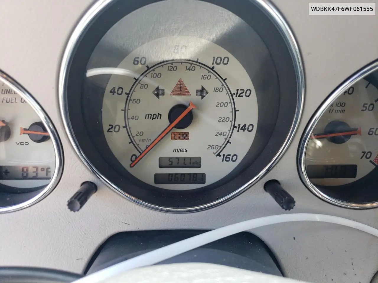1998 Mercedes-Benz Slk 230 Kompressor VIN: WDBKK47F6WF061555 Lot: 63027395