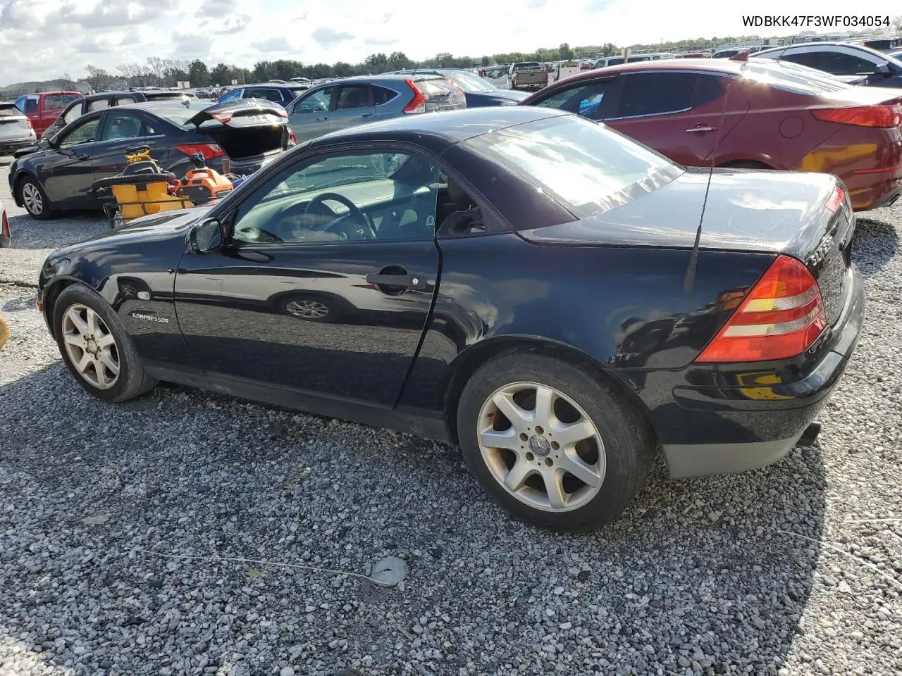 1998 Mercedes-Benz Slk 230 Kompressor VIN: WDBKK47F3WF034054 Lot: 63612355