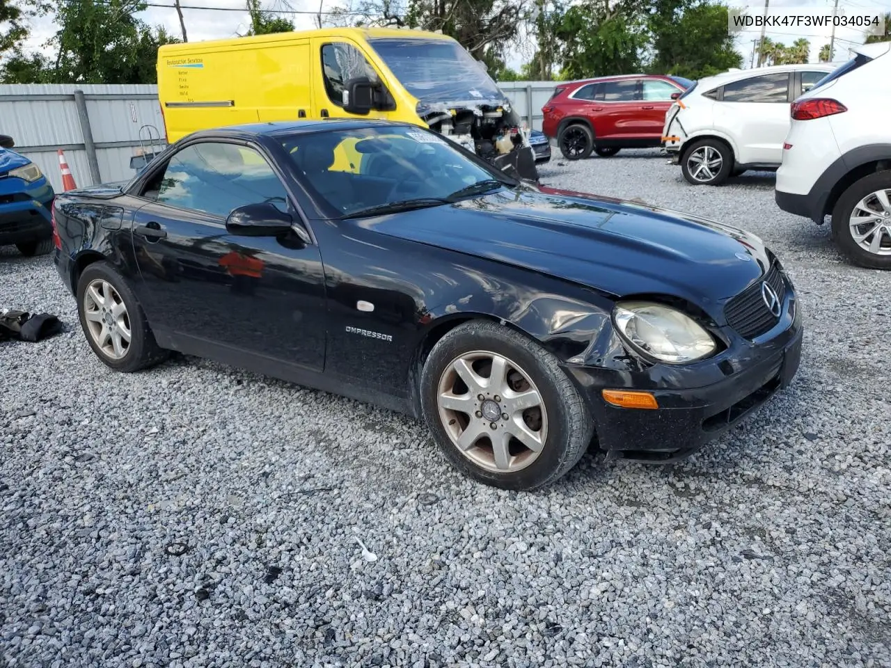 1998 Mercedes-Benz Slk 230 Kompressor VIN: WDBKK47F3WF034054 Lot: 63612355