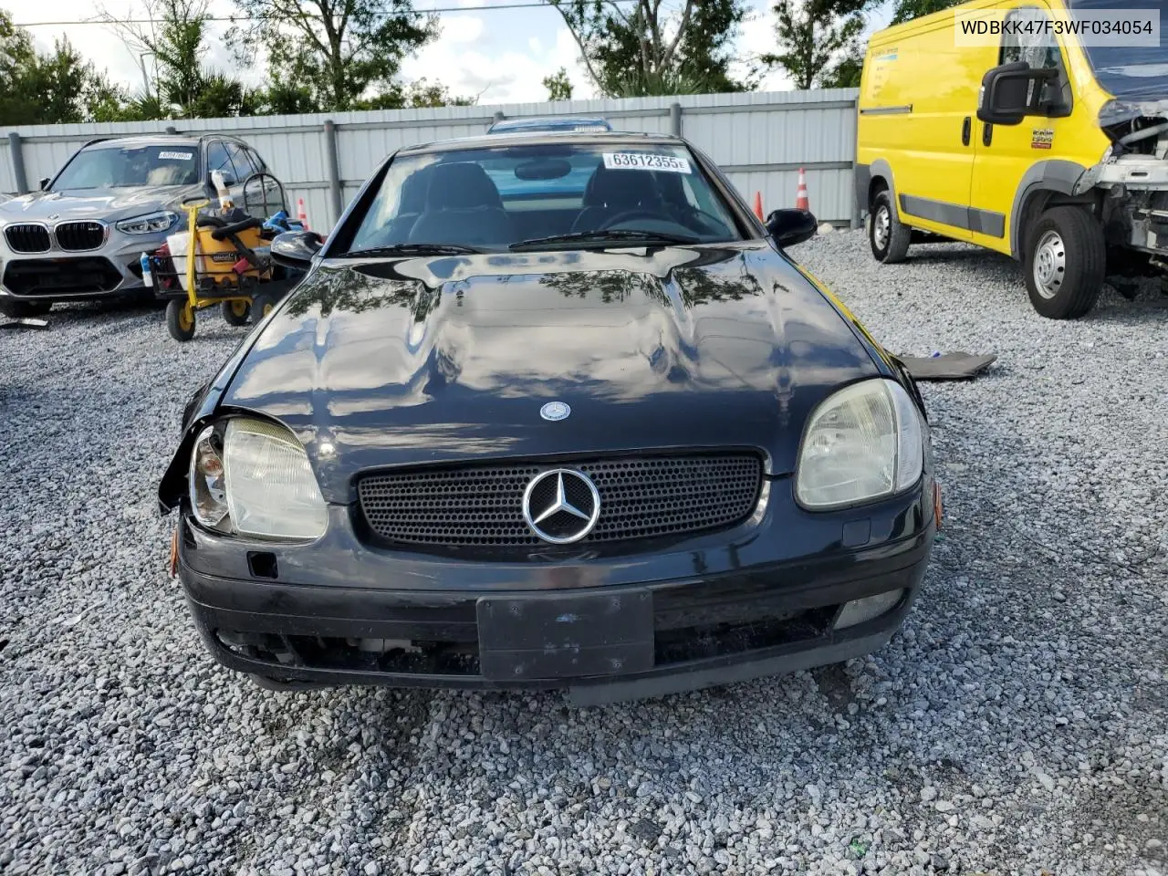 1998 Mercedes-Benz Slk 230 Kompressor VIN: WDBKK47F3WF034054 Lot: 63612355