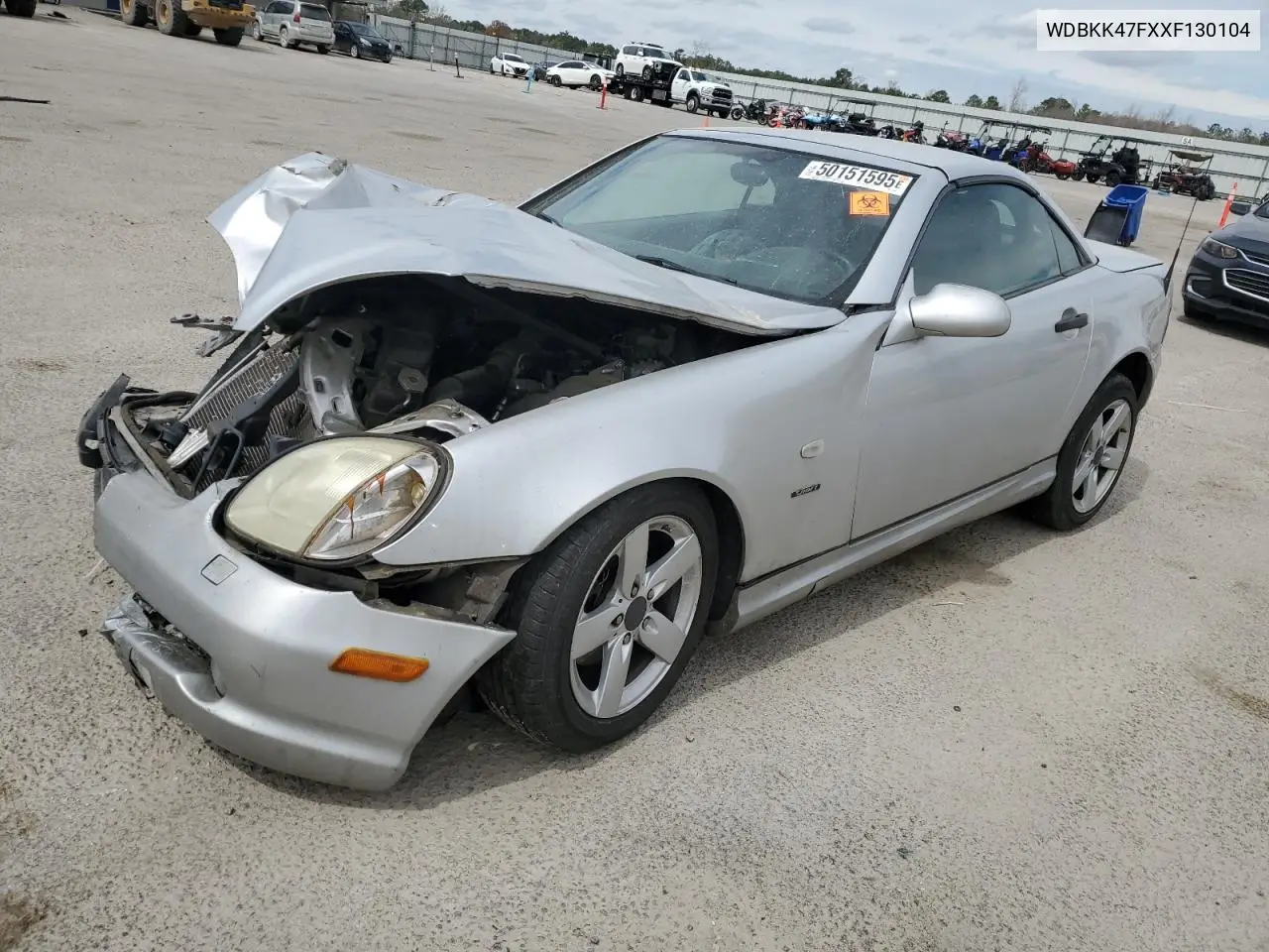 1999 Mercedes-Benz Slk 230 Kompressor VIN: WDBKK47FXXF130104 Lot: 50151595