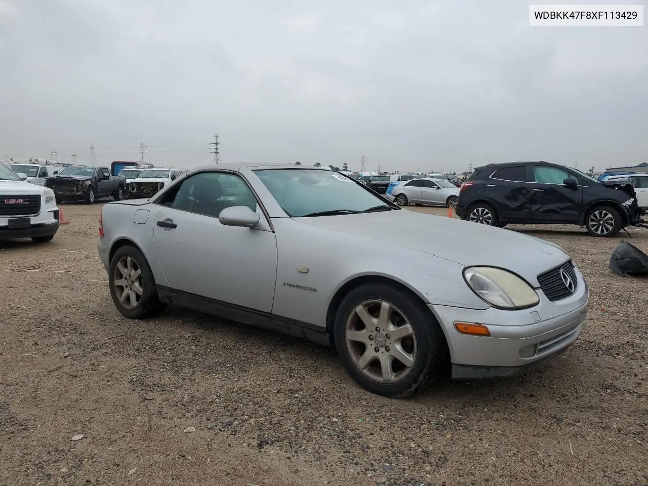 1999 Mercedes-Benz Slk 230 Kompressor VIN: WDBKK47F8XF113429 Lot: 54306075