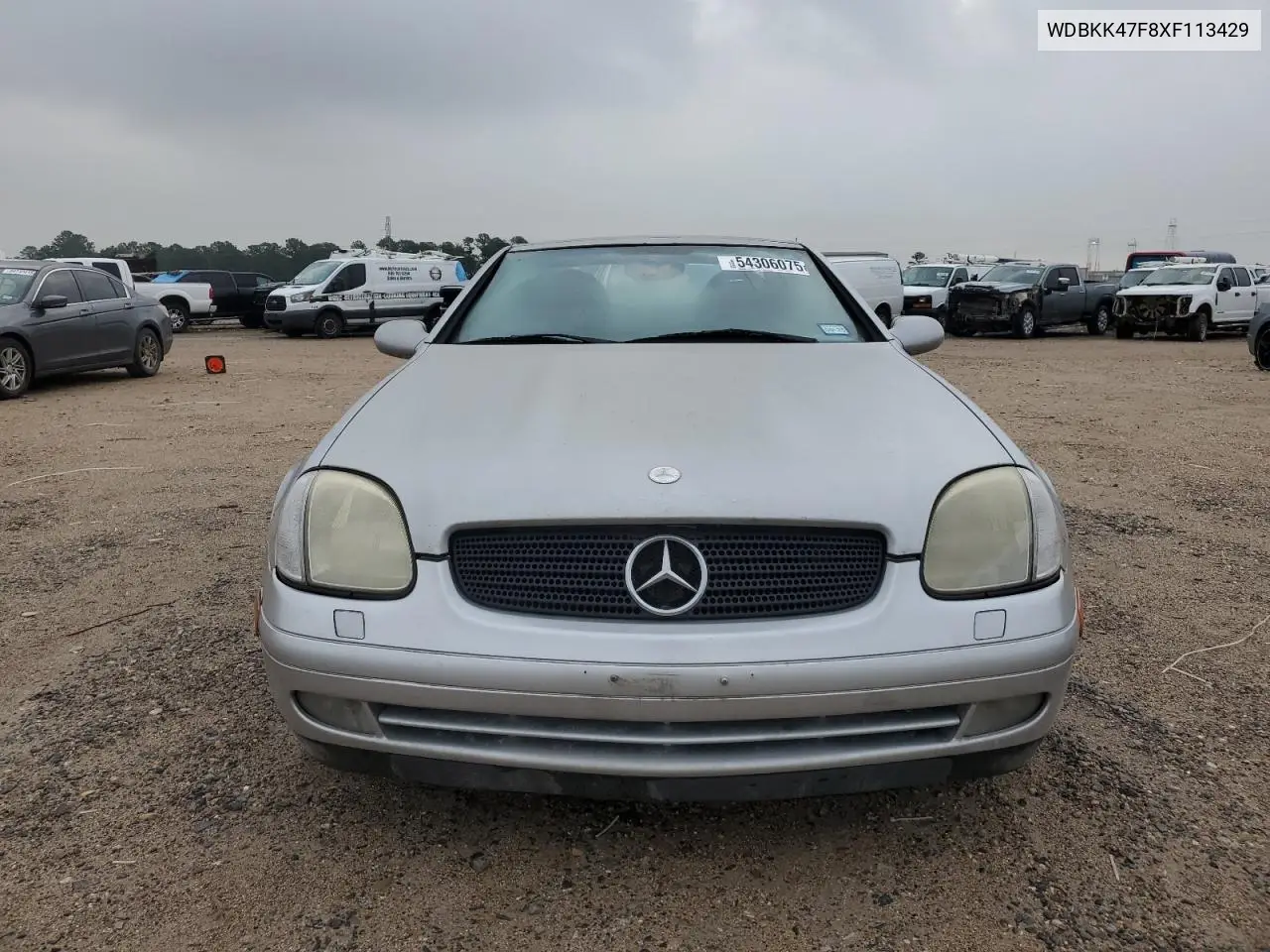 1999 Mercedes-Benz Slk 230 Kompressor VIN: WDBKK47F8XF113429 Lot: 54306075