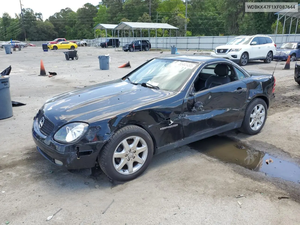 1999 Mercedes-Benz Slk 230 Kompressor VIN: WDBKK47F1XF087644 Lot: 55441495