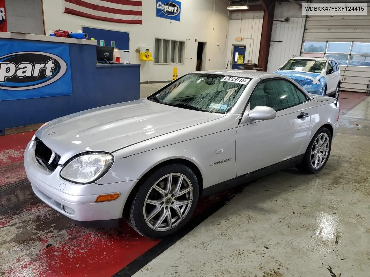1999 Mercedes-Benz Slk 230 Kompressor VIN: WDBKK47F8XF124415 Lot: 60229115