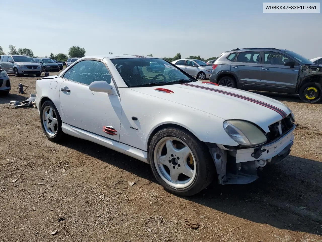 1999 Mercedes-Benz Slk 230 Kompressor VIN: WDBKK47F3XF107361 Lot: 63341065