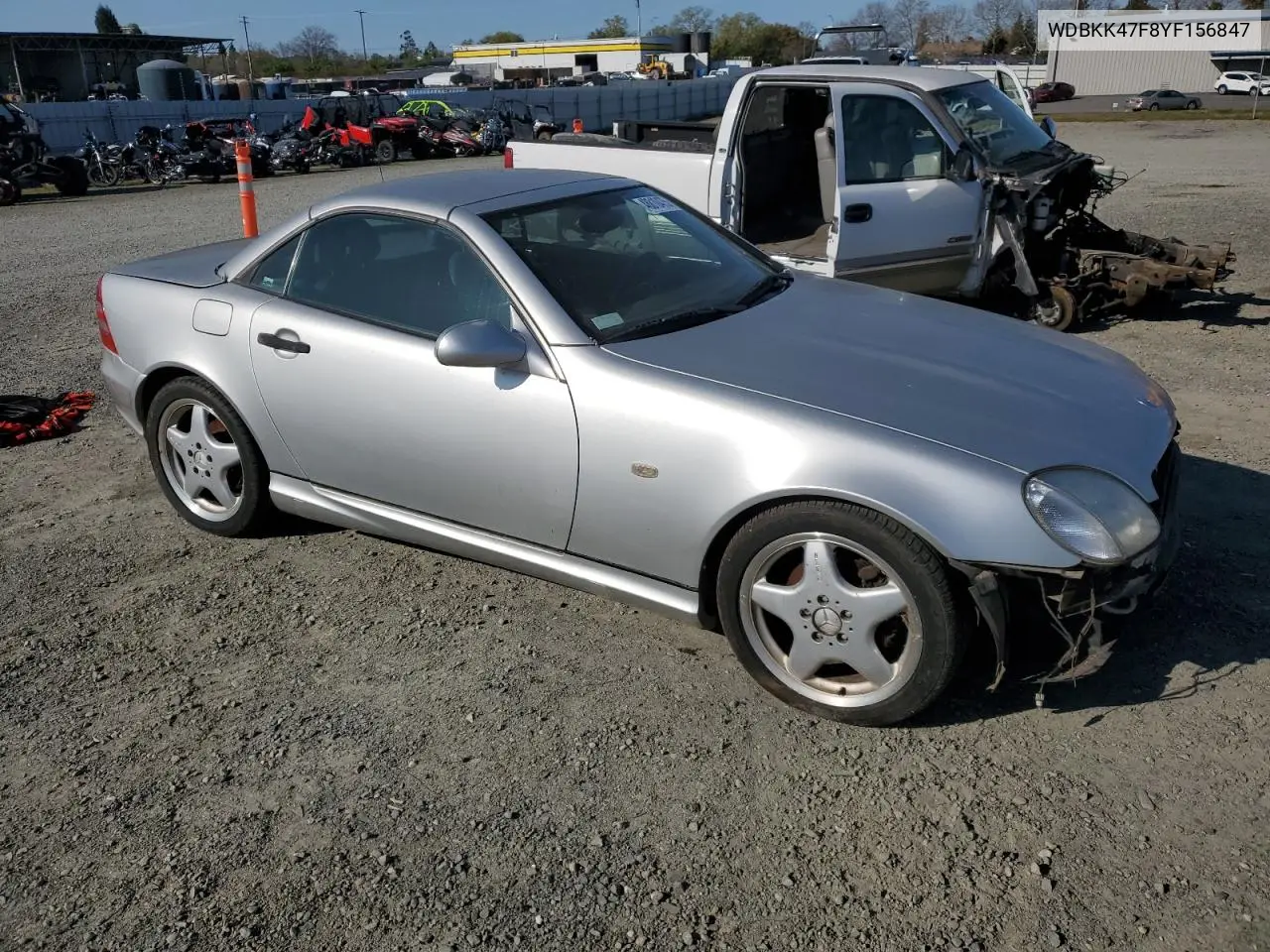 2000 Mercedes-Benz Slk 230 Kompressor VIN: WDBKK47F8YF156847 Lot: 48810475