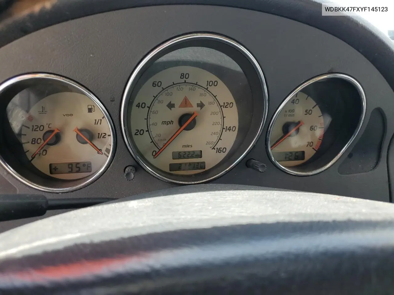 2000 Mercedes-Benz Slk 230 Kompressor VIN: WDBKK47FXYF145123 Lot: 56516385