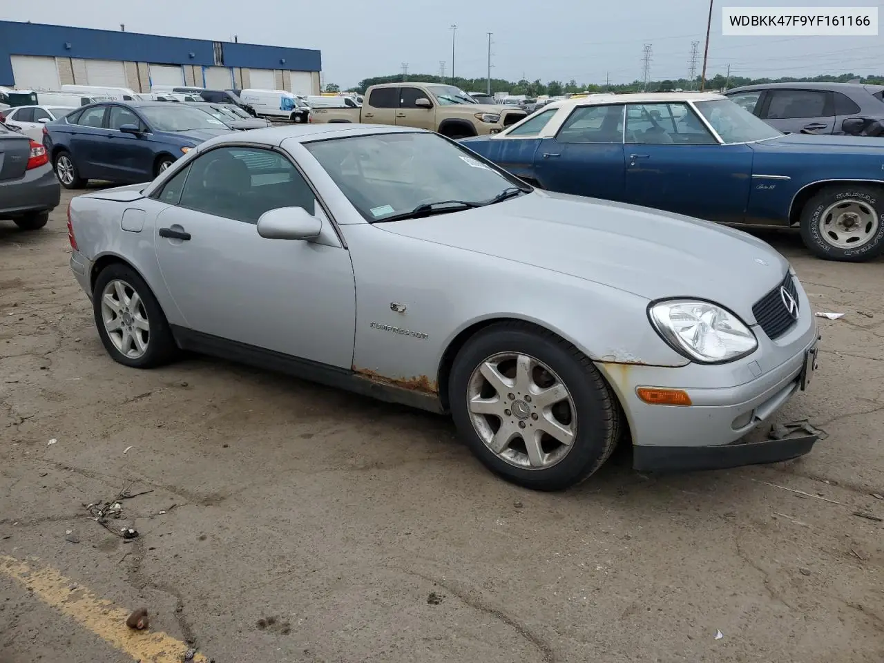 2000 Mercedes-Benz Slk 230 Kompressor VIN: WDBKK47F9YF161166 Lot: 60606245