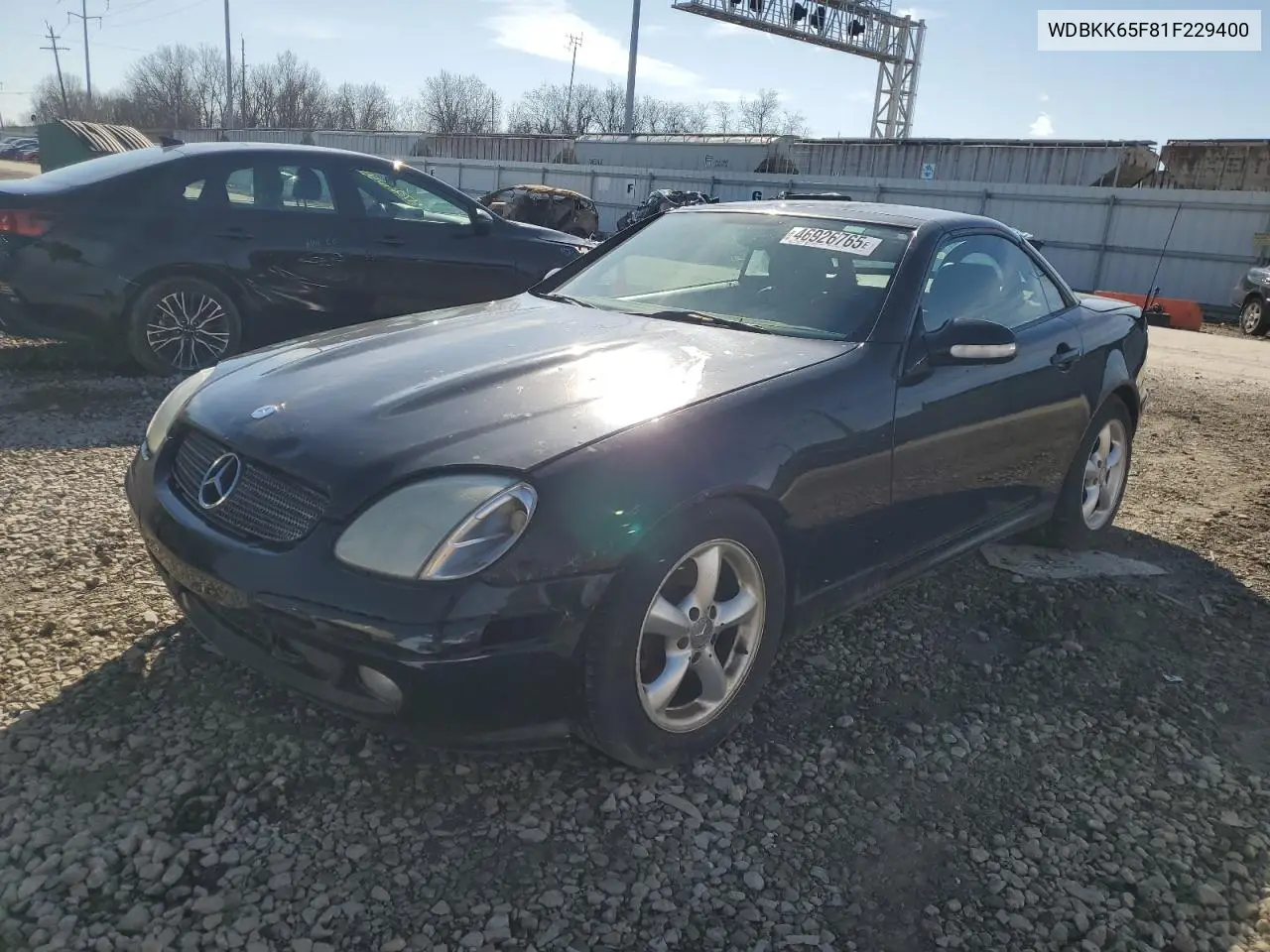 2001 Mercedes-Benz Slk 320 VIN: WDBKK65F81F229400 Lot: 46926765
