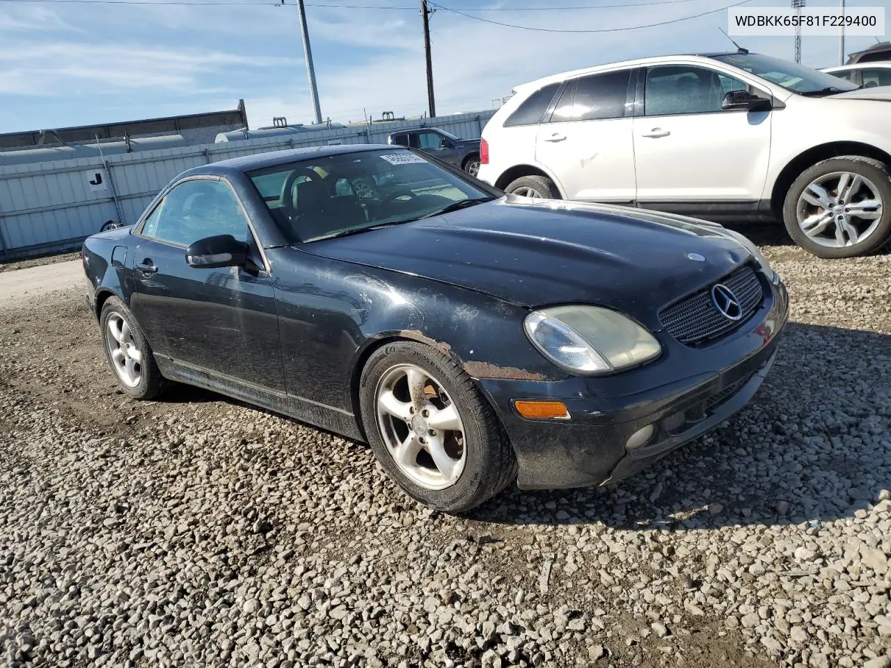 2001 Mercedes-Benz Slk 320 VIN: WDBKK65F81F229400 Lot: 46926765