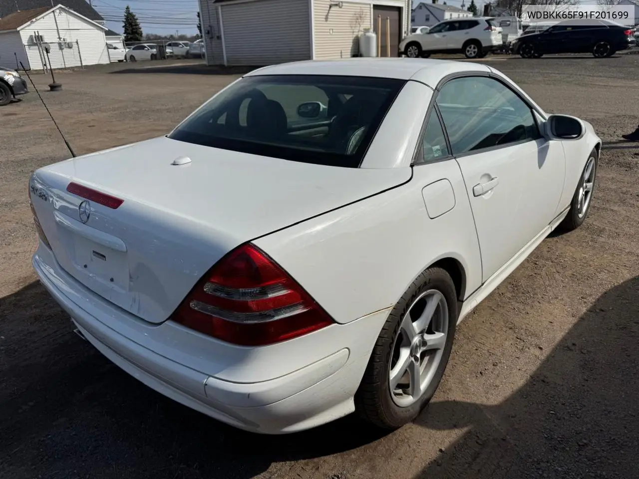 2001 Mercedes-Benz Slk 320 VIN: WDBKK65F91F201699 Lot: 49399015
