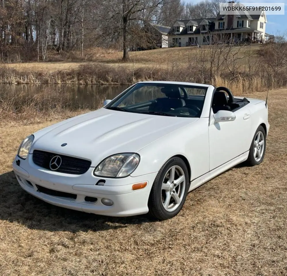 2001 Mercedes-Benz Slk 320 VIN: WDBKK65F91F201699 Lot: 49399015