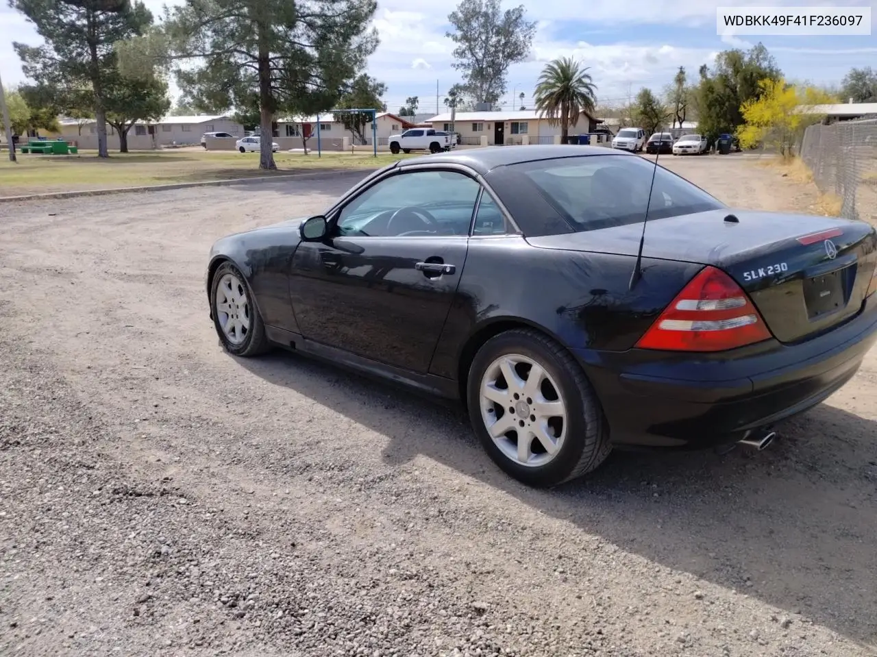 2001 Mercedes-Benz Slk 230 Kompressor VIN: WDBKK49F41F236097 Lot: 51640505