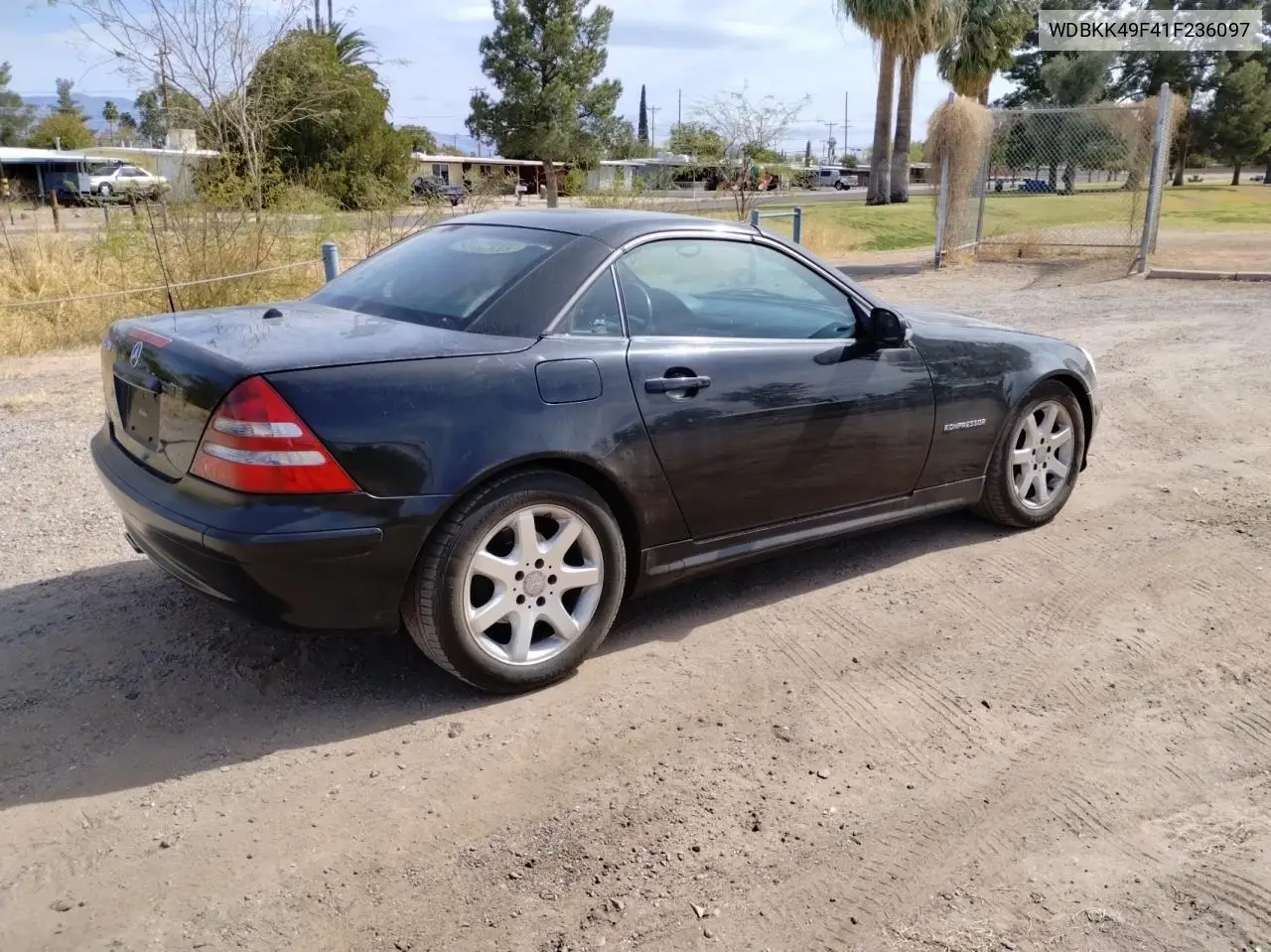 2001 Mercedes-Benz Slk 230 Kompressor VIN: WDBKK49F41F236097 Lot: 51640505