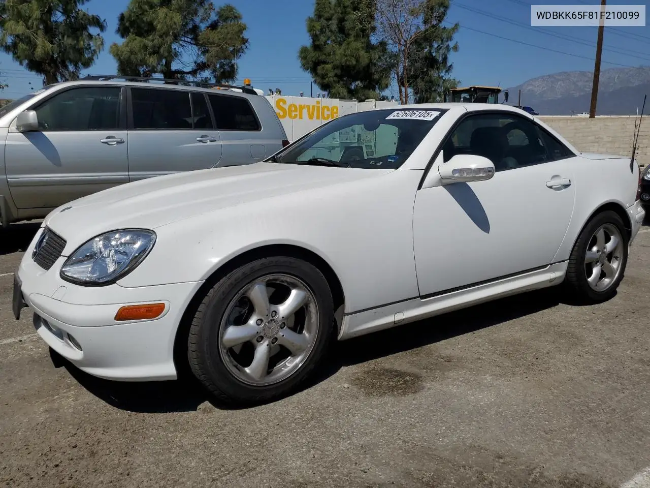 2001 Mercedes-Benz Slk 320 VIN: WDBKK65F81F210099 Lot: 52606105