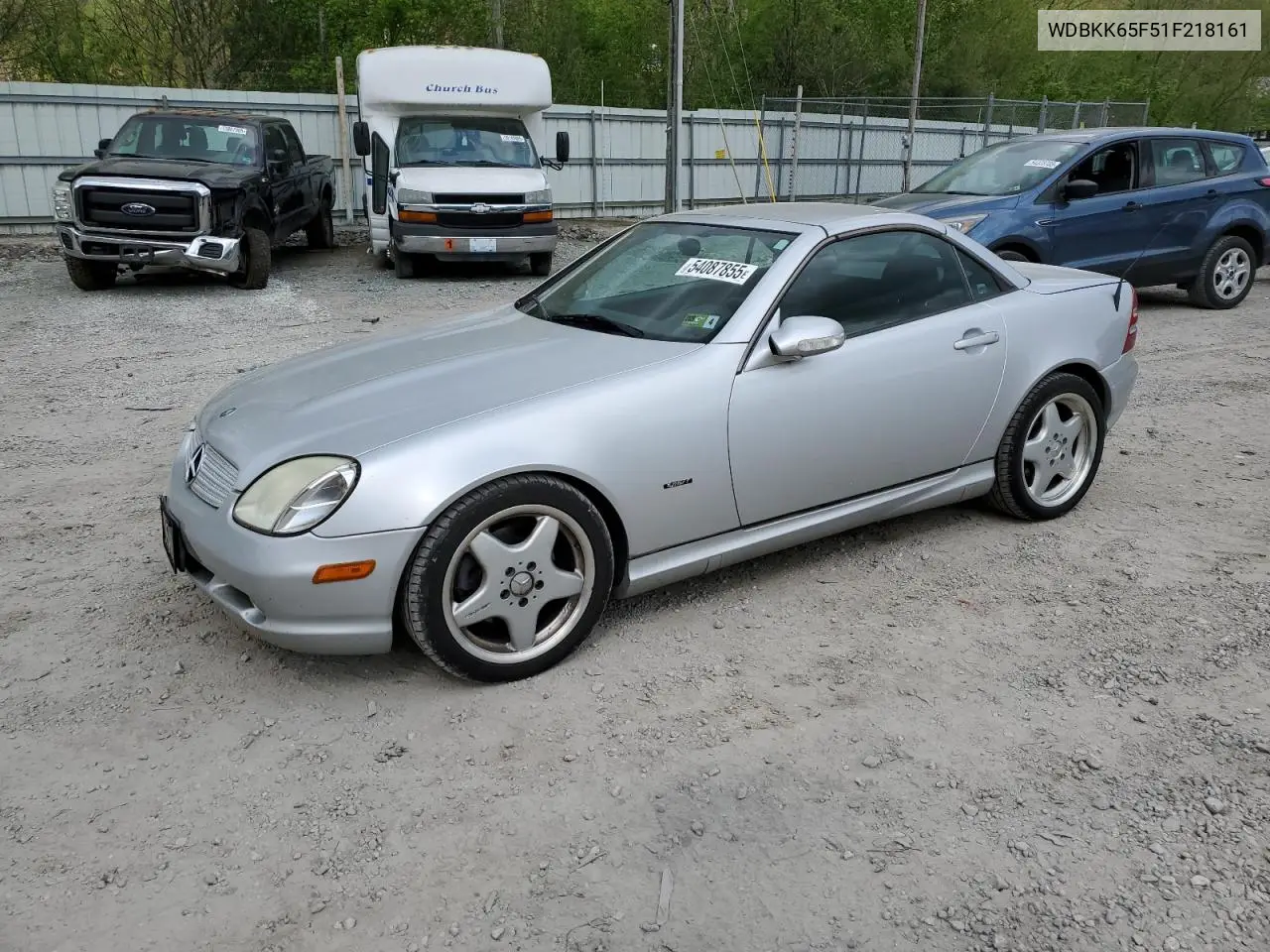 2001 Mercedes-Benz Slk 320 VIN: WDBKK65F51F218161 Lot: 54087855