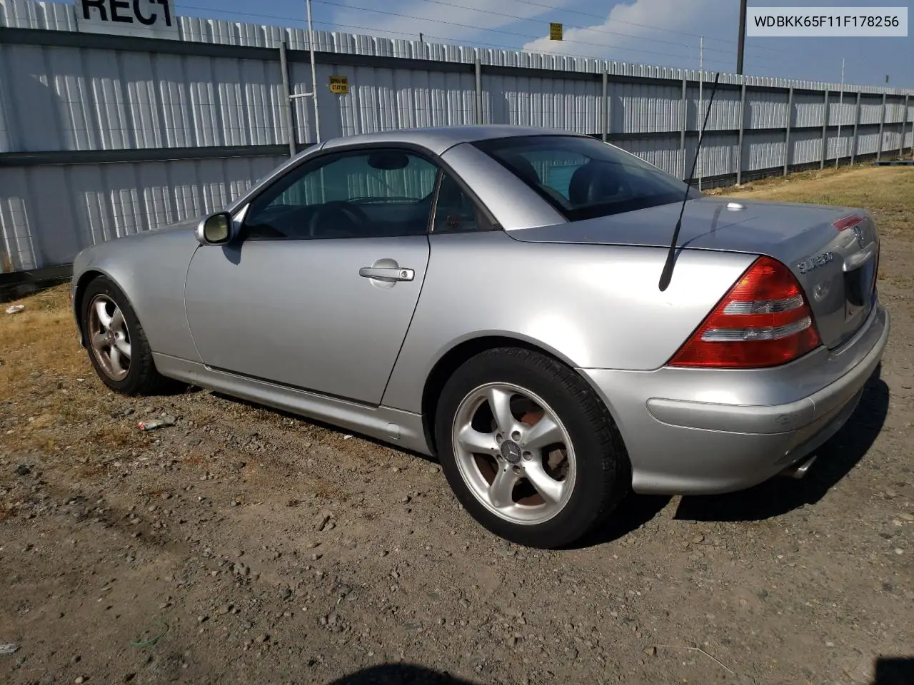 2001 Mercedes-Benz Slk 320 VIN: WDBKK65F11F178256 Lot: 54979975
