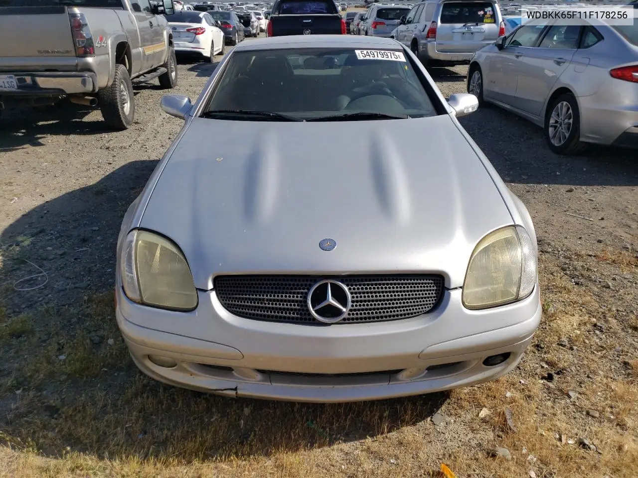 2001 Mercedes-Benz Slk 320 VIN: WDBKK65F11F178256 Lot: 54979975
