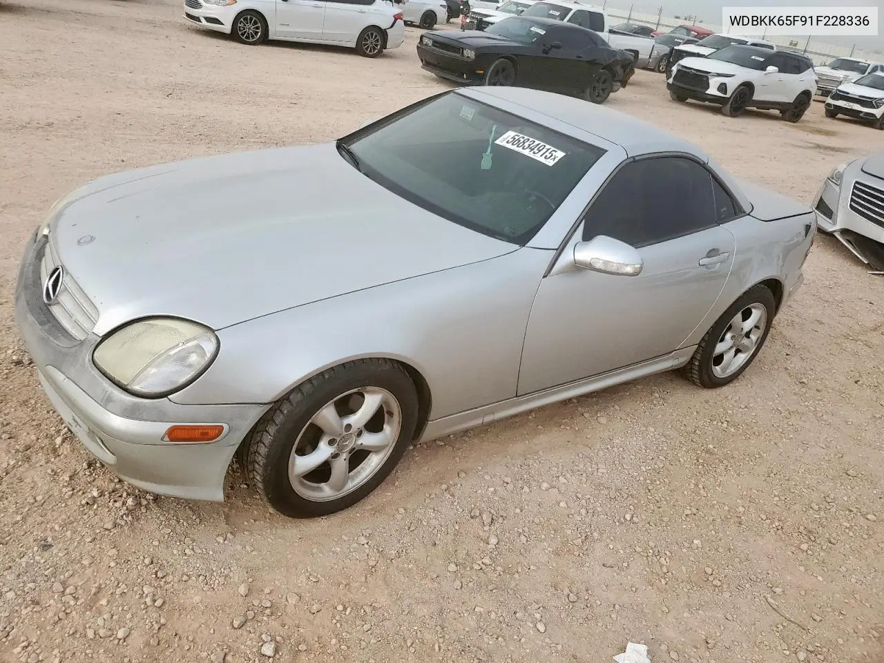 2001 Mercedes-Benz Slk 320 VIN: WDBKK65F91F228336 Lot: 56834915