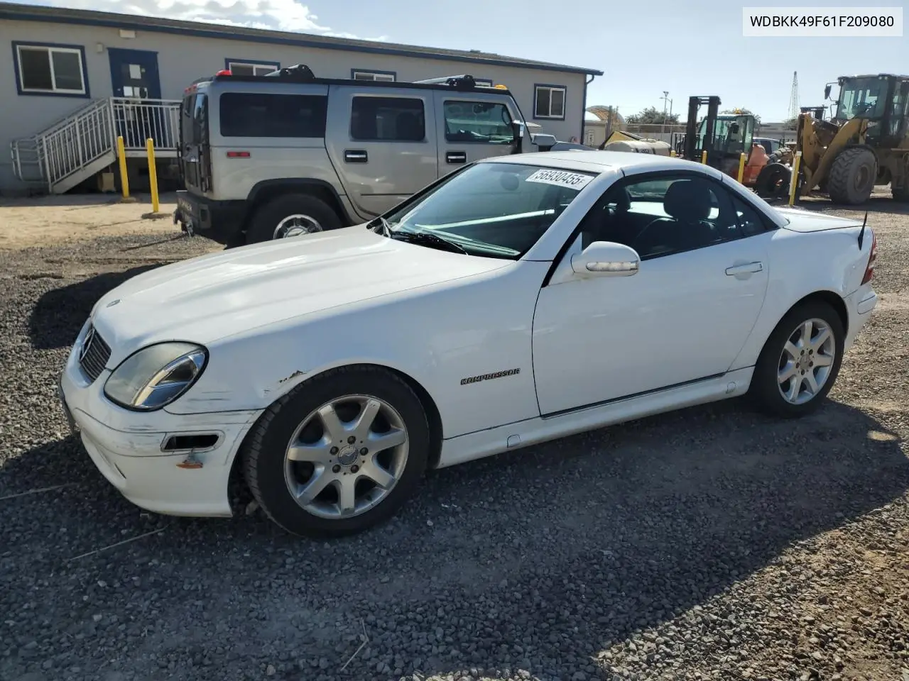 2001 Mercedes-Benz Slk 230 Kompressor VIN: WDBKK49F61F209080 Lot: 56930455