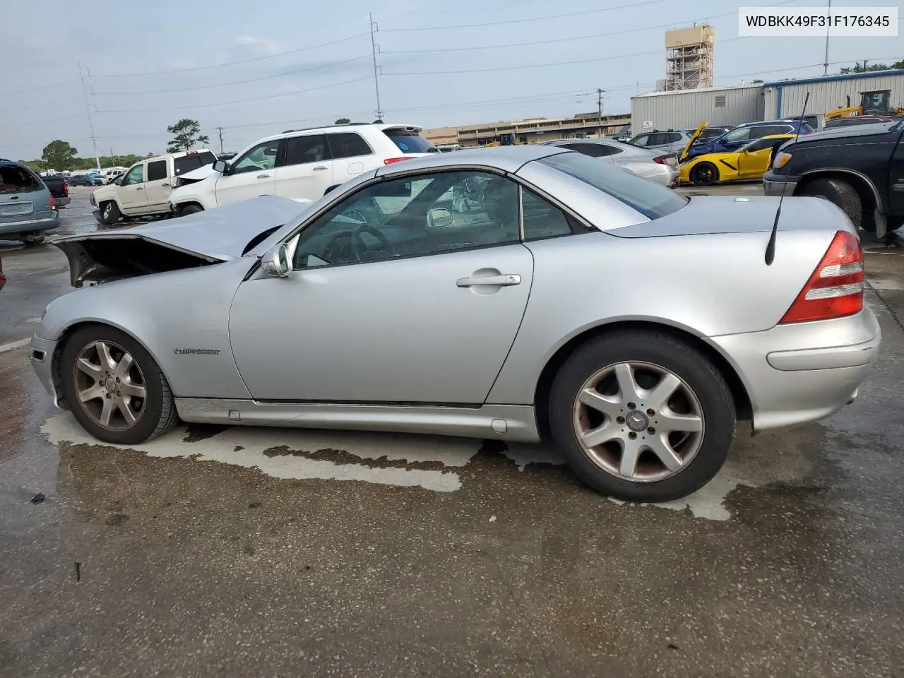 2001 Mercedes-Benz Slk 230 Kompressor VIN: WDBKK49F31F176345 Lot: 58974695