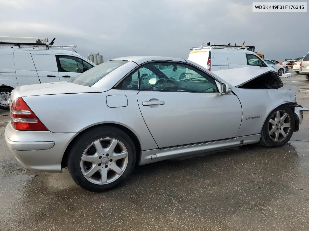 2001 Mercedes-Benz Slk 230 Kompressor VIN: WDBKK49F31F176345 Lot: 58974695