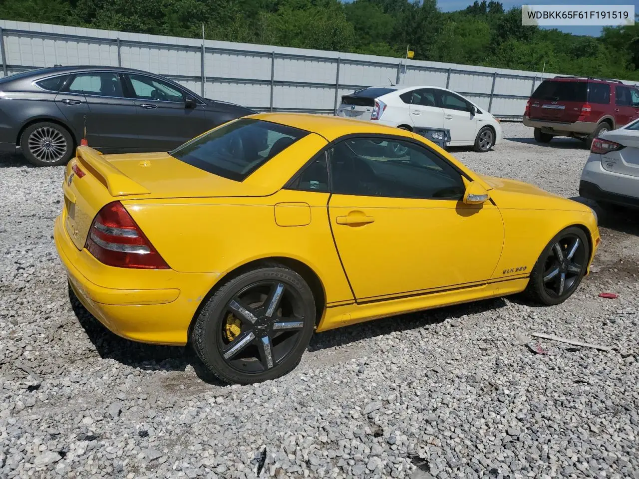 2001 Mercedes-Benz Slk 320 VIN: WDBKK65F61F191519 Lot: 59205425