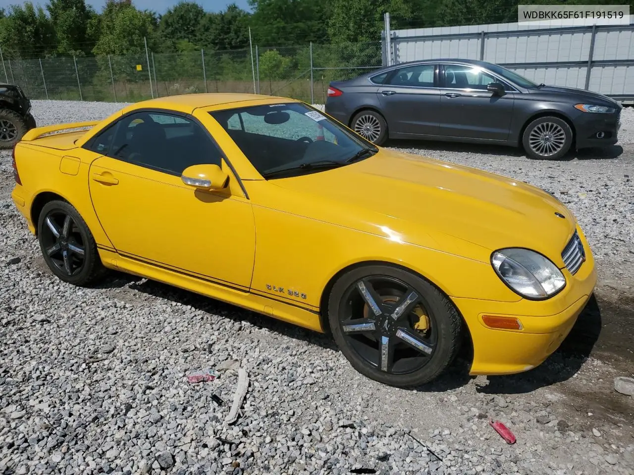 2001 Mercedes-Benz Slk 320 VIN: WDBKK65F61F191519 Lot: 59205425
