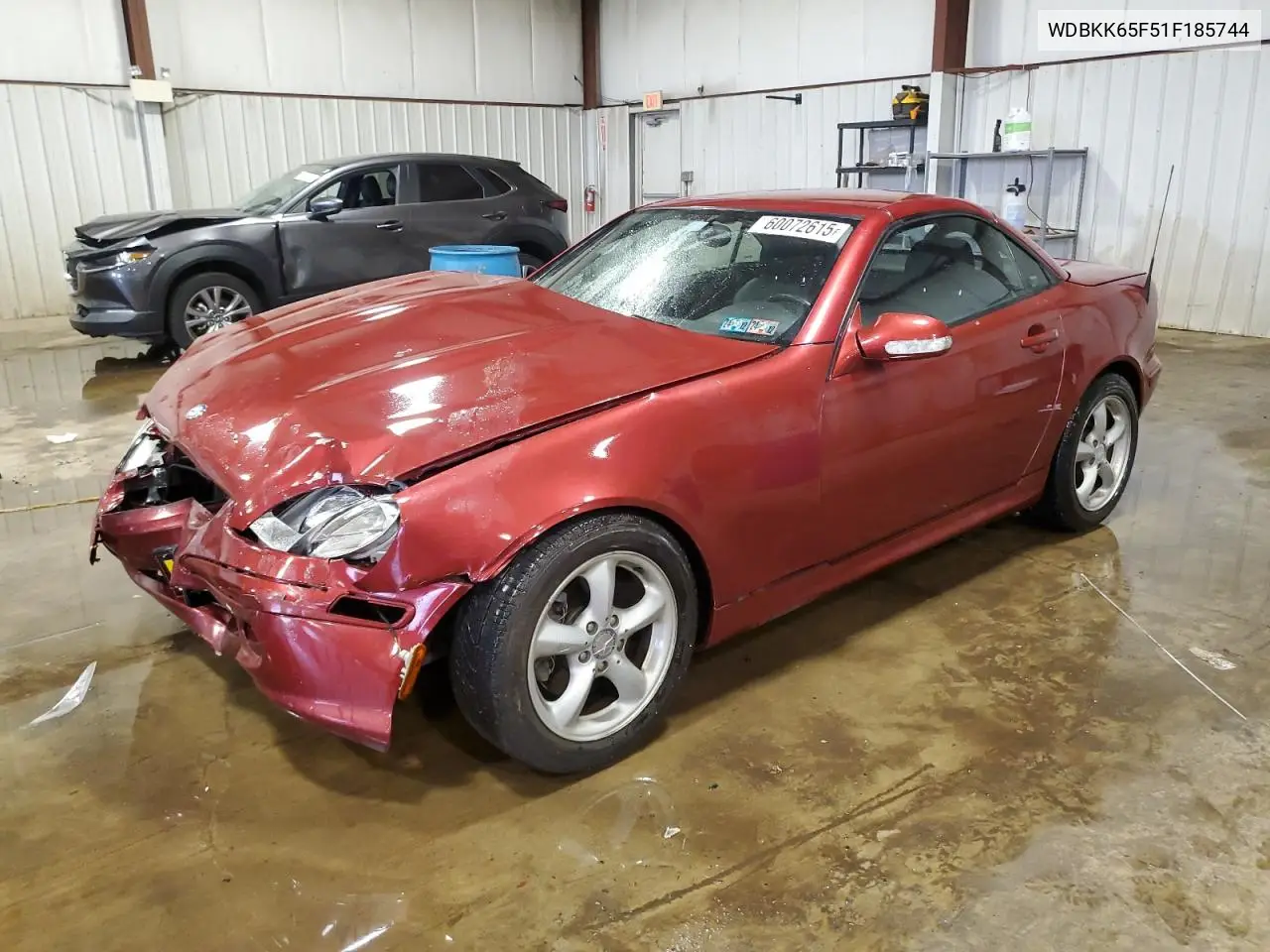2001 Mercedes-Benz Slk 320 VIN: WDBKK65F51F185744 Lot: 60072615