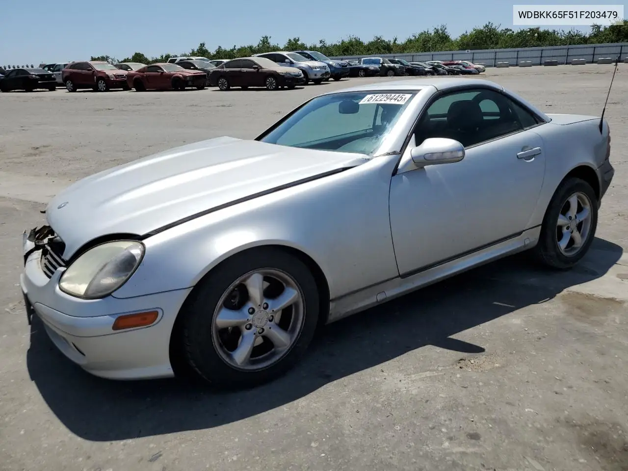 2001 Mercedes-Benz Slk 320 VIN: WDBKK65F51F203479 Lot: 61229445