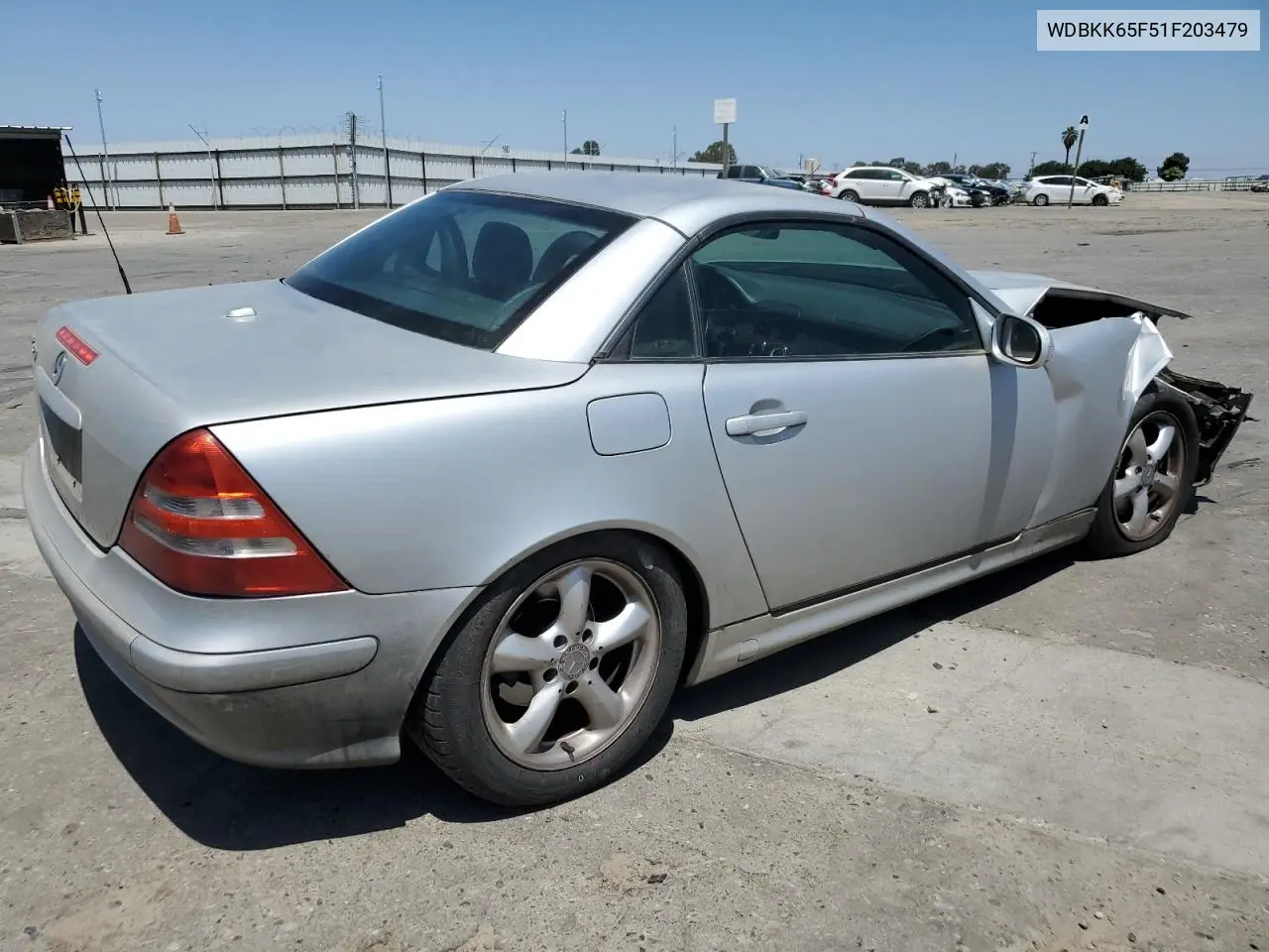2001 Mercedes-Benz Slk 320 VIN: WDBKK65F51F203479 Lot: 61229445
