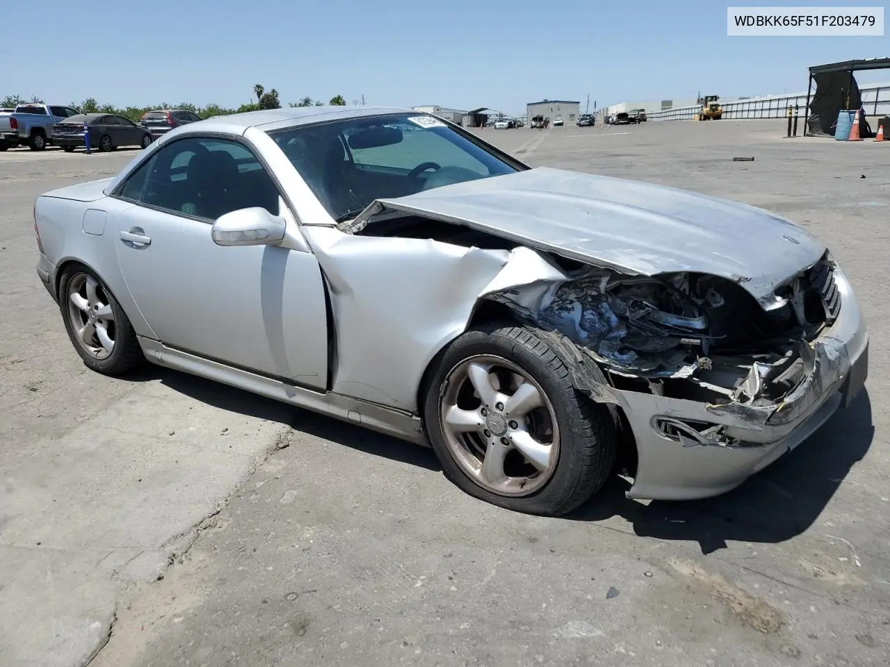 2001 Mercedes-Benz Slk 320 VIN: WDBKK65F51F203479 Lot: 61229445