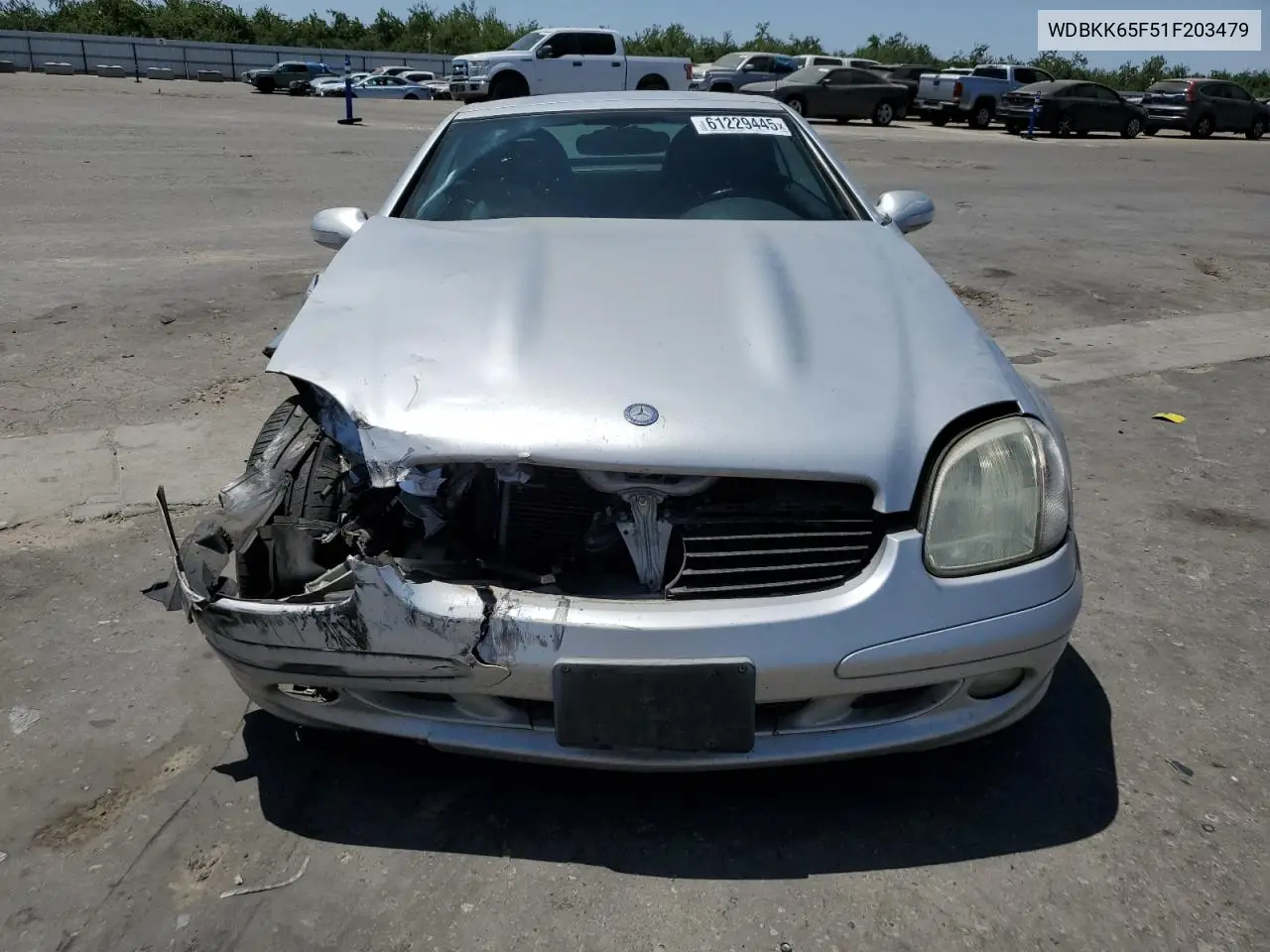 2001 Mercedes-Benz Slk 320 VIN: WDBKK65F51F203479 Lot: 61229445