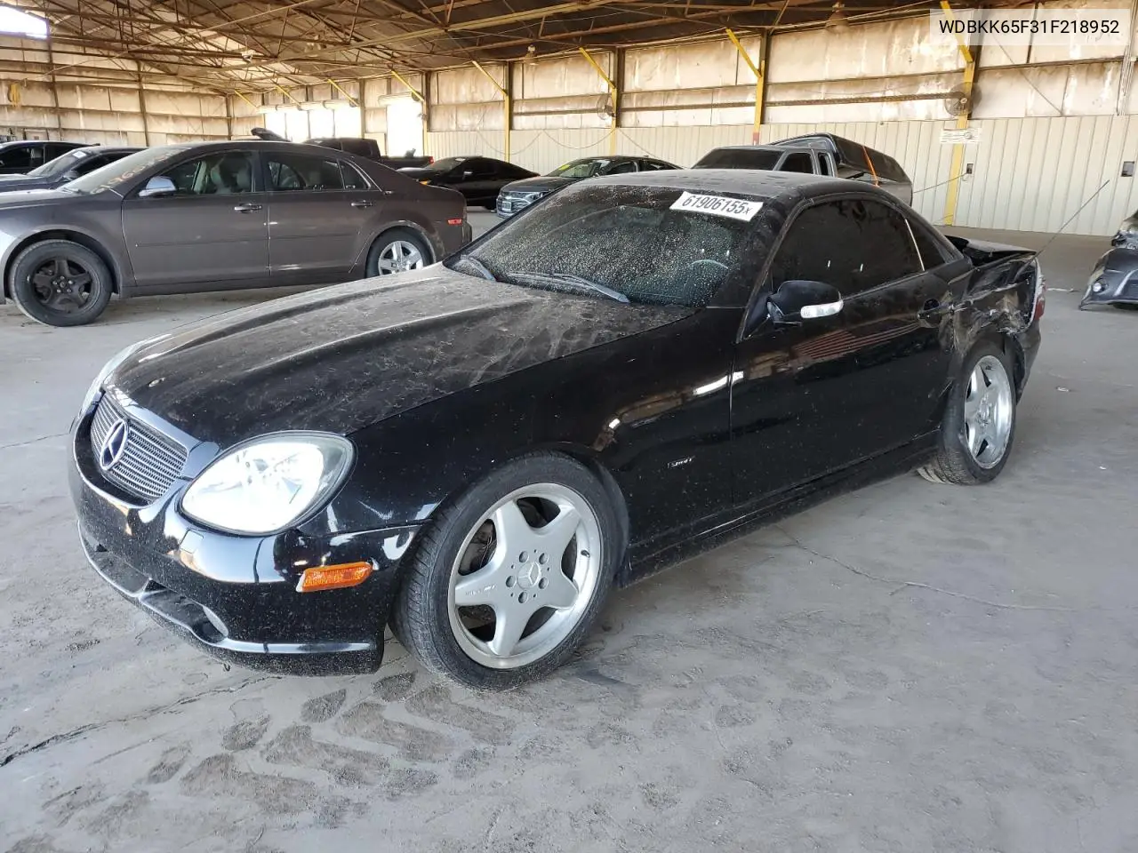 2001 Mercedes-Benz Slk 320 VIN: WDBKK65F31F218952 Lot: 61906155