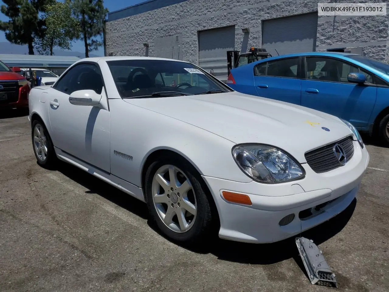 2001 Mercedes-Benz Slk 230 Kompressor VIN: WDBKK49F61F193012 Lot: 63621655