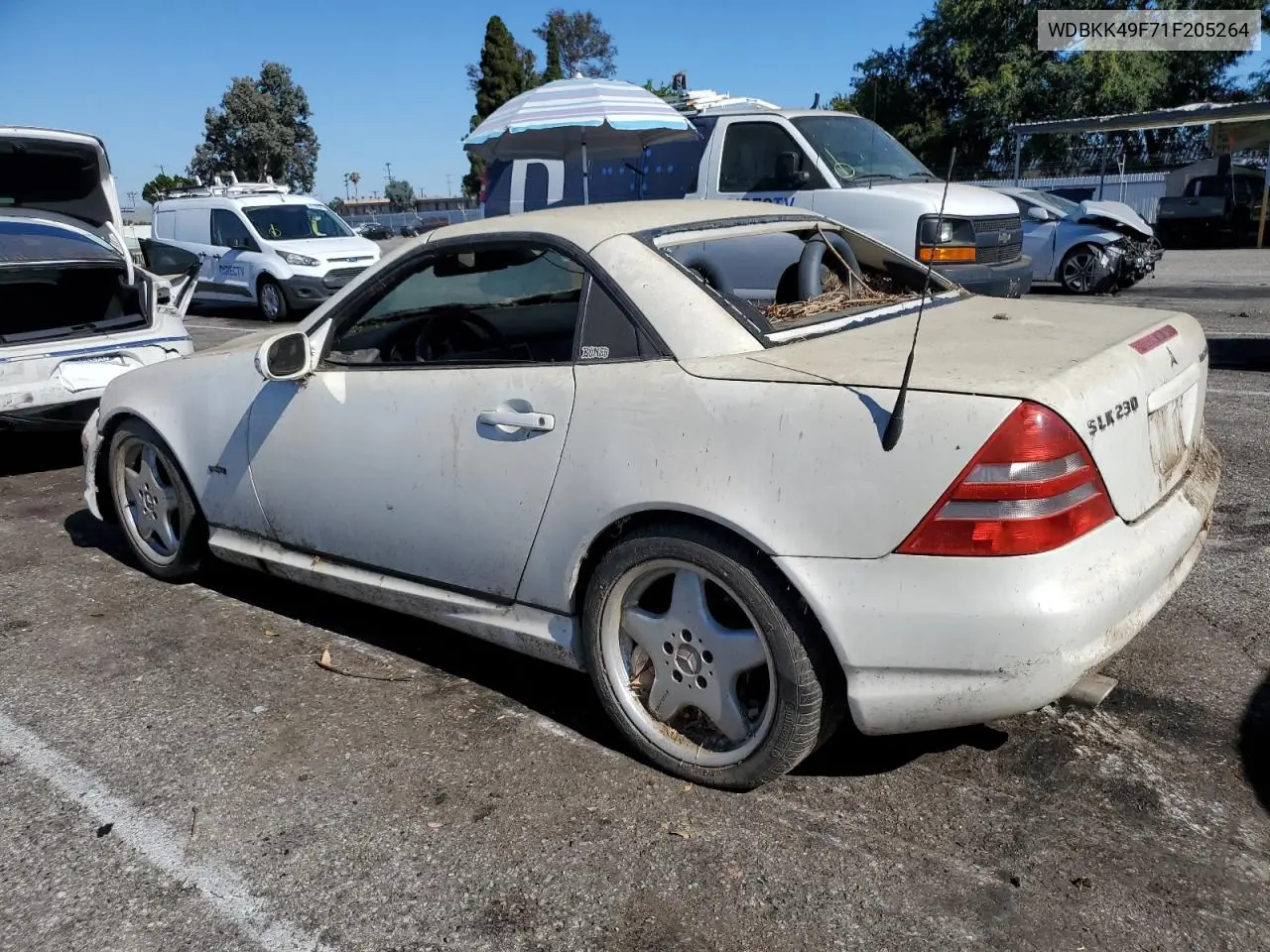2001 Mercedes-Benz Slk 230 Kompressor VIN: WDBKK49F71F205264 Lot: 64061865