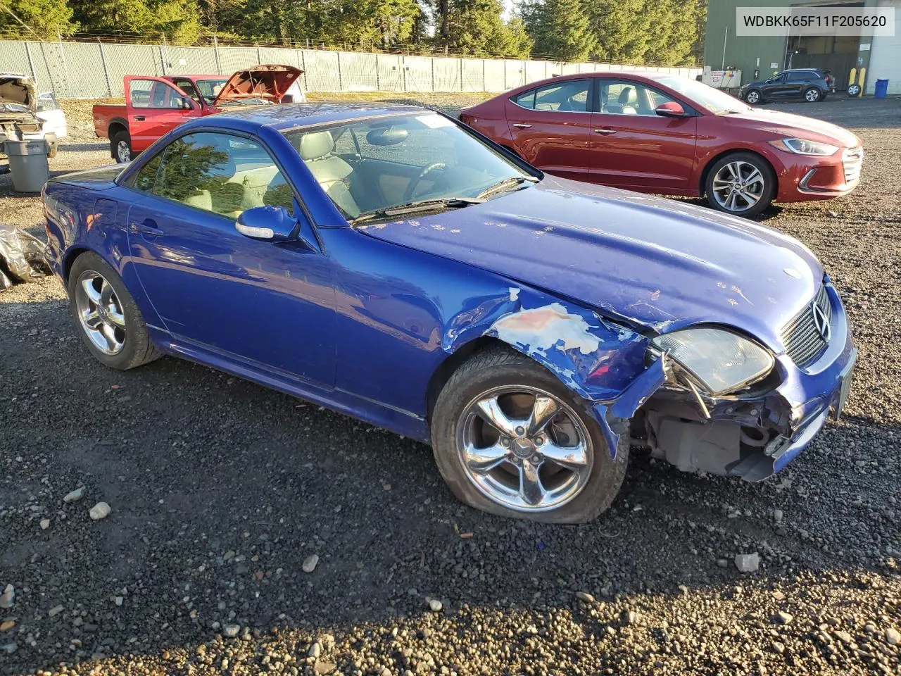 2001 Mercedes-Benz Slk 320 VIN: WDBKK65F11F205620 Lot: 88137335
