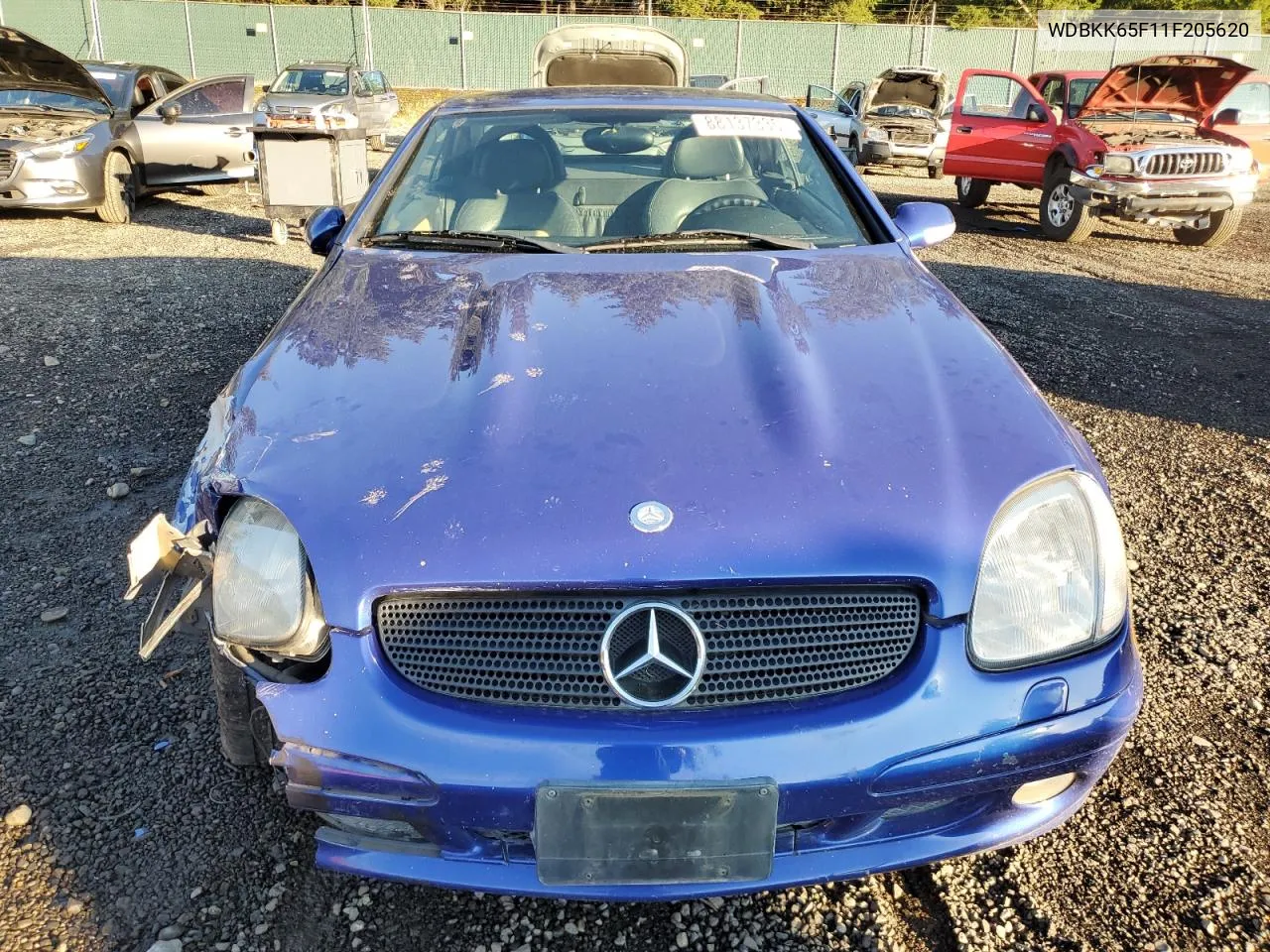 2001 Mercedes-Benz Slk 320 VIN: WDBKK65F11F205620 Lot: 88137335