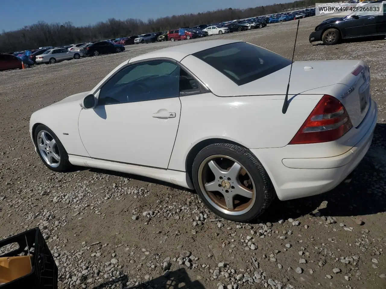 2002 Mercedes-Benz Slk 230 Kompressor VIN: WDBKK49F42F266833 Lot: 46430055