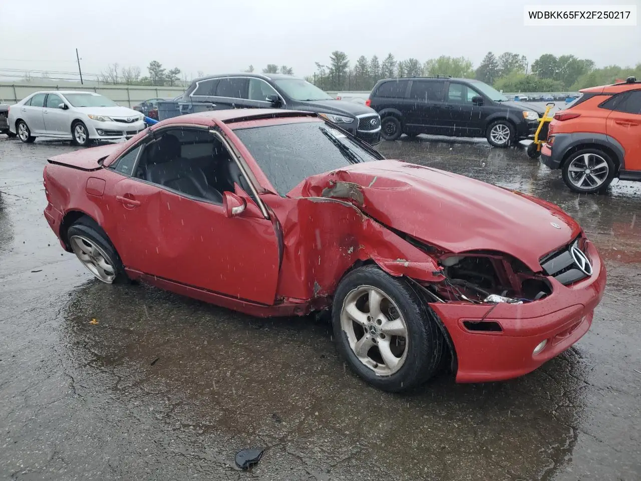 2002 Mercedes-Benz Slk 320 VIN: WDBKK65FX2F250217 Lot: 56328545