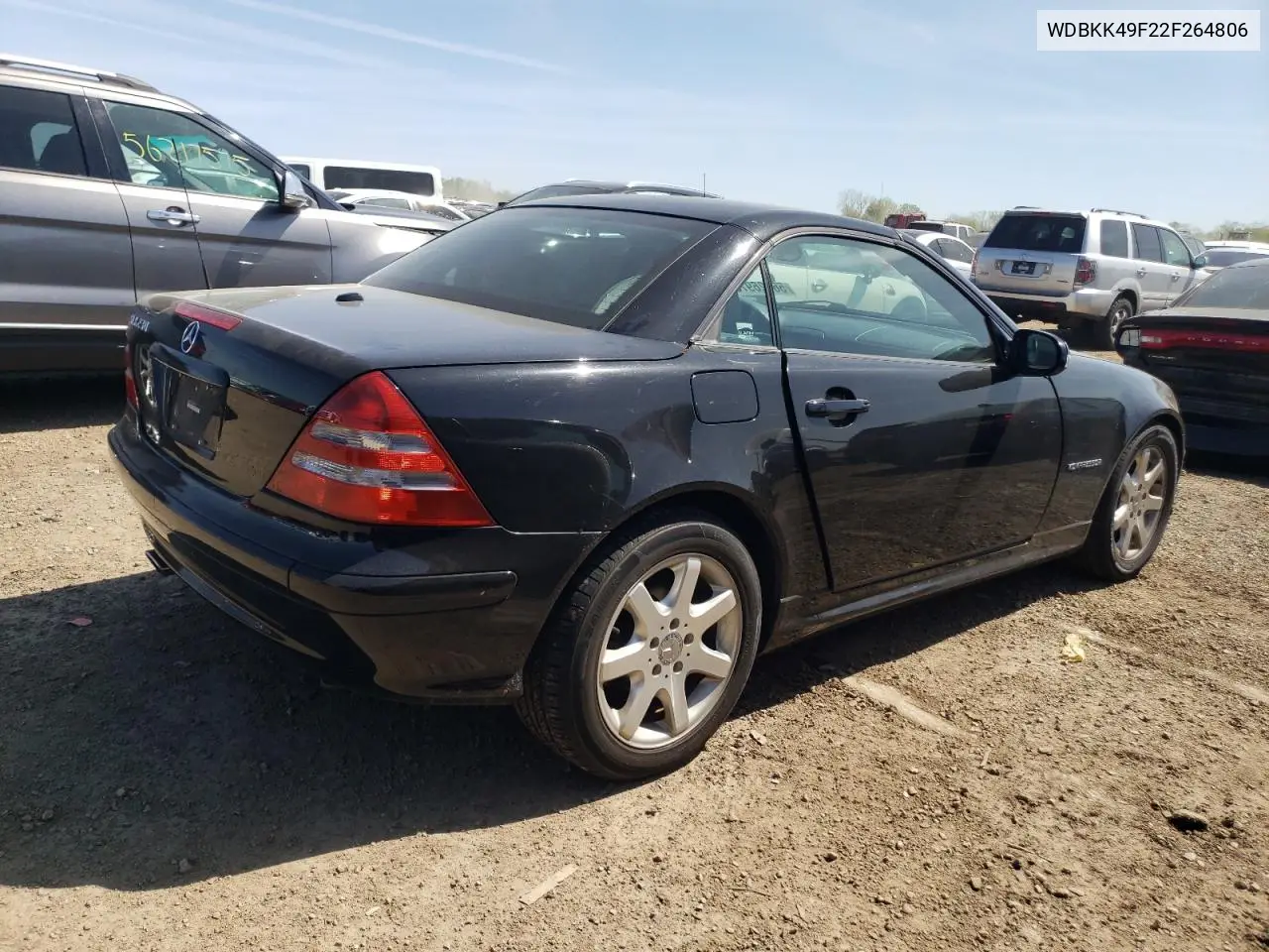 2002 Mercedes-Benz Slk 230 Kompressor VIN: WDBKK49F22F264806 Lot: 56526975