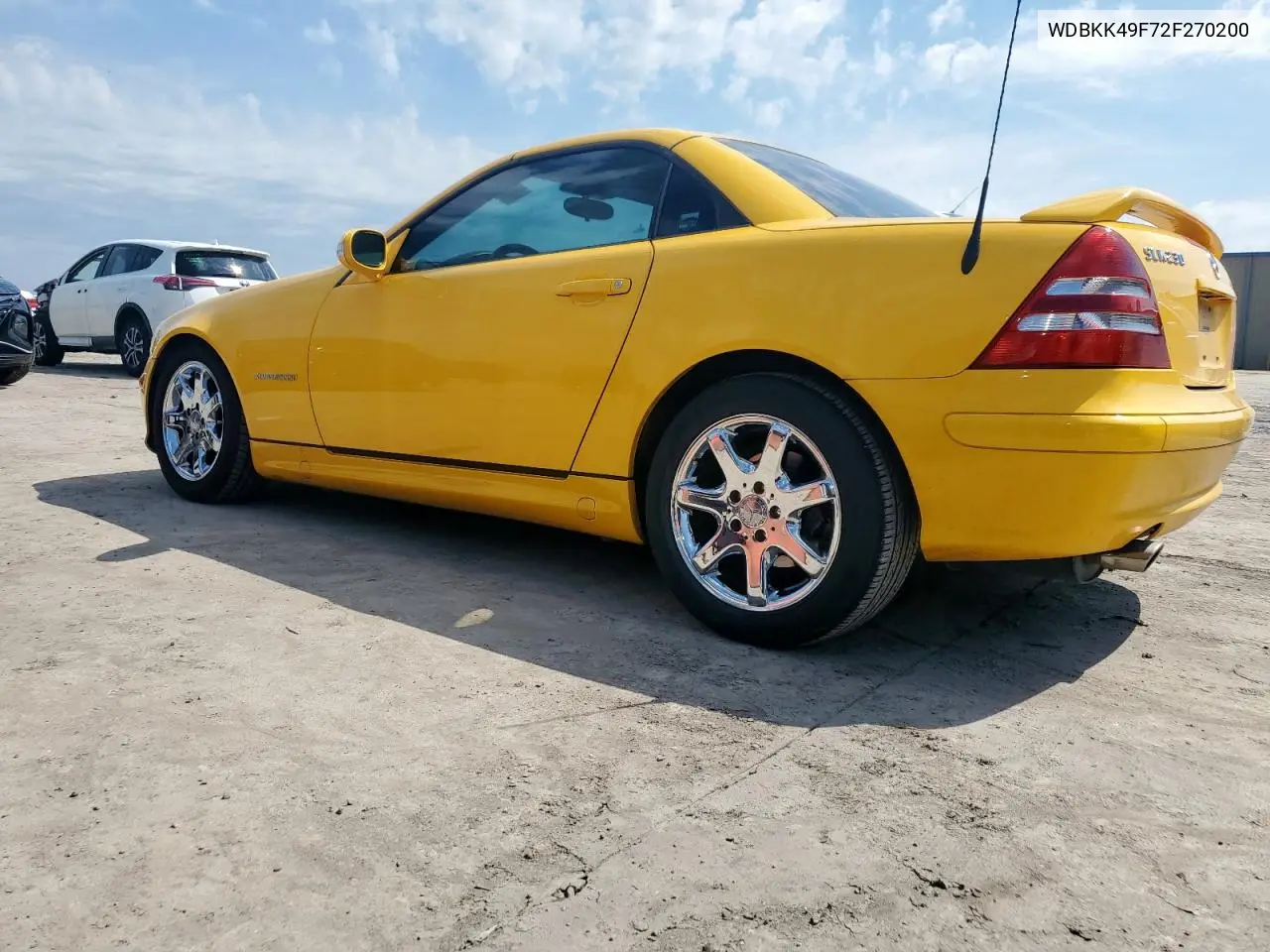 2002 Mercedes-Benz Slk 230 Kompressor VIN: WDBKK49F72F270200 Lot: 60464855