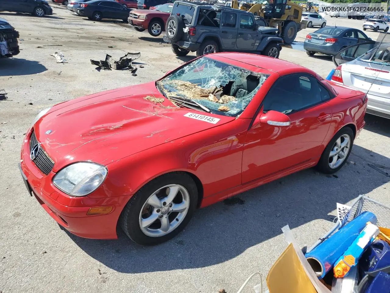 2002 Mercedes-Benz Slk 320 VIN: WDBKK65F62F246665 Lot: 61410145